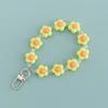 Chaveiro de Carro Criativo Pequeno Floral Margarida DIY Pingente Acessórios de Flor Decoração de Bolsa de Casal com B343