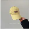 Estilo Coreano Dongdaemun Gorra Infantil Primavera Nueva Color Macarrón Bordada con Letra Gorra de Béisbol para Niños y Niñas Moda Gorra de Pico de Pato