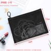 Bolsa de Maquillaje de Malla de Nylon Transfronteriza, Bolsa de Almacenamiento de Cosméticos de Gran Capacidad, Neceser de Viaje Portátil, Admite Personalización