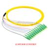 Cable flexible de fibra óptica SC/LC/FC/ST monomodo de 9/125 um y 12 núcleos