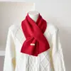 La nueva bufanda de mezcla de lana para mujer de otoño e invierno de JM proporciona protección para el cuello y calidez, es de color liso, un calentador de cuello casual y versátil