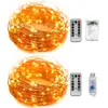Luces de Hilo de Cobre de Ocho Modos LED Transfronterizas Operadas por Batería Luces de Hada Navideñas Luces Decorativas Venta al por Mayor en Stock