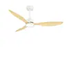 Luz de Ventilador de Teto Simples Retrô Novo Estilo, Luz de Ventilador para Sala de Estar, Luz para Sala de Jantar, Ventilador Integrado Silencioso para Quarto, Luz de Ventilador de Teto de Frequência Variável