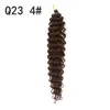 Cabelo de Crochê Cabelo Ondulado Profundo Pacotes de Cabelo Fibra Sintética Cor Única Cor Gradiente Opcional Venda Direta 20 Polegadas 90g