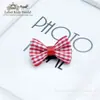 Pinza para el pelo de sudor cosida a mano puede sujetar pieza de extensión de cabello a cuadros mini pequeña pinza lateral volumen del cabello pequeños accesorios para el cabello de bebé