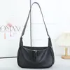 Nova Bolsa Feminina de Couro Genuíno Mais Vendida, Bolsa de Bolinho Transfronteiriça de Couro de Bezerro de Primeira Camada, Bolsa Transversal de Ombro Casual para o Dia a Dia