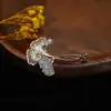 Broche Japonés de Estilo Coreano de Venta Caliente Transfronterizo Pin de Flor con Perlas Incrustadas de Diamantes Accesorios para Abrigo y Traje Anti-Exposición