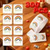 Pegatinas de Gracias Pegatinas Cuadradas para Sellar 300 Piezas Etiquetas Adhesivas Venta al por Mayor Lindas Pegatinas para Diario