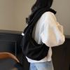 Bolsa Casual Grande Capacidade Estilo Coreano Feminina 2025 Nova Bolsa Transversal de Design Nicho Bolsa de Lona Dumpling para Mulheres