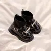 Zapatos para Niñas Botines Cortos tipo Martin 2026 Nuevo Estilo Otoño Estilo Primavera y Otoño Botas tipo calcetín Botas de Piel Elegantes para Bebé Princesa