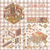 Pegatinas Tempranas de Paisajismo en Miniatura de Espuma, Pegatinas de Escena de Tienda de Esquina, Cabañas Estéreo Apiladas 3D Creativas Soporte para Envío Directo