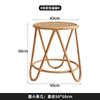 Silla de ratán indonesia de estilo japonés para sala de estar, dormitorio, balcón, taburete pequeño individual de tres piezas, mesa de té