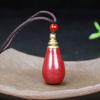 Botella reliquia de calabaza Fulu de cinabrio al por mayor botella gawu de arenas moradas de alto contenido collar montaña de los ocho trigramas fantasma gastando dinero colgante
