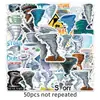 50 Pegatinas de Tornado Modernas Geniales Graffiti Calcomanías para Cuaderno Taza de Agua Funda de Teléfono Pegatinas Adhesivas