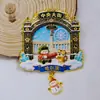 Serie Heilongjiang de Metal Harbin Mohe Pueblo de Nieve Atracción Turística Invernal Souvenirs Imanes para Refrigerador Imanes de Madera