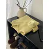 Suéter de Punto con Borde de Bloqueo Estilo Coreano, Cuello Medio, de una Pieza, Forrado de Polar, Manga Larga, para Mujer, Otoño e Invierno, Cálido, para Usar Debajo, Apilado, Top de Suéter Base