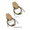 Pulsera de Moda para Mujer Tejida a Mano con Cuentas de Cristal Negro Curvadas y Cuentas de Arroz, Nuevo Set de Múltiples Piezas, Transfronterizo Europeo y Americano