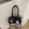 Bolso de mano minimalista retro estilo coreano para mujer, nueva moda primavera 2026, bandolera casual, bolso de hombro único y elegante