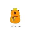 Insignia de Año Nuevo de Gato de la Suerte de Dibujos Animados Lindo Animal Yuanbao Capibara Disfraz Broche Decoraciones para Mochila Escolar de Estudiante