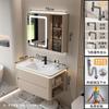 Lavabo Cerámico Todo en Uno de Lujo Ligero con Esquinas Redondeadas Combinación de Mueble de Baño Lavabo Lavabo Lavabo Mueble de Lavado