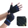 Guantes de fitness transpirables de medio dedo protectores para levantamiento de pesas con mancuernas, ciclismo al aire libre y montañismo, mejorados con características antideslizantes y resistentes al desgaste