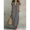 Sitios Web Independientes Europeos y Americanos Amazon Aliexpress Vestido Largo de Verano y Primavera 2026 con Mangas Acampanadas Estilo Bohemio