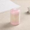 Beleza cor 100 PCs cabeça pontiaguda cabeça espiral pendurado cabeça portátil tipo de papel ajustável bastão cotonete cotonete