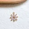 Acessórios para Joias DIY Banhado a Cobre Cor Dourada de Alto Brilho Zircônia Microcravejada Pingente de Margarida Brincos Colar Material Artesanal Pingente