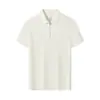 Camisa Polo con Solapa y Cremallera 200g 40s Sorona Camiseta de Manga Corta Transpirable Ropa de Oficina Bordado Estampado