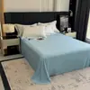 Juego de cuatro piezas de algodón de fibra larga de 80 hilos, suave como la seda para dormir sin ropa, ropa de cama 100% algodón, lujo ligero y estilo minimalista
