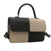 Moda de costura com texto Bolsa de mão feminina para deslocamento diário 2024 Nova moda estilo ocidental Bolsa de ombro transversal Bolsa quadrada pequena da moda