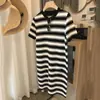 2026 Vestido Casual Holgado Retro Estilo Hong Kong Elegante y Relajado Tallas Grandes para Chicas de Tallas Grandes, Oculta el Vientre, Vestido de Seda Hielo Estilo Pequeño Chanel