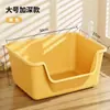 Bandeja sanitaria para gatos semi-cerrada extragrande, inodoro para gatos anti-salpicaduras, caja de arena abierta super grande, suministros para mascotas al por mayor