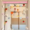 Cortina Decorativa Familiar Cálida Cortina Divisoria Cortina Refugio Cortina de Dormitorio sin Perforaciones Baño Hogar