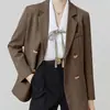 2026 Primavera y Otoño Nuevo Casual Lujo Ligero Gama Alta Traje Versátil Moderno Holgado Tendencia Estilo Británico Longitud Media
