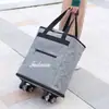Bolsa de Viaje de Gran Capacidad, Bolsa Impermeable de Equipaje de Mano con Ruedas, Bolsa de Almacenamiento Mochila, Maleta con Ruedas Universales, Portátil Grande
