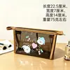 Bolsa de Cosméticos de PVC Transparente, Impermeable, Gran Capacidad, Estampado de Oso Lindo, Bolsa Portátil para Almacenamiento de Artículos de Tocador, Bolsa de Cosméticos Octagonal
