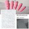 Redanco - Nuevas pegatinas 3D con diseño de explosiones rojas para uñas, con diseños DIY, venta al por mayor, DH-570