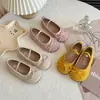 Zapatos Casuales Versátiles Bajos Nuevos para Niños Primavera y Otoño con Decoración de Moño, Suela Suave, Antideslizantes, Zapatos Planos Diarios para Niñas