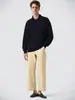 Suéter Polo Casual para Hombre, Ajuste Holgado Simple, Estilo Perezoso, Cuello Solapa Ropa de Punto para Hombre, Ropa para Hombre Estilo Old Money