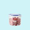 Caixa selada pp para uso doméstico, grau alimentício, pote transparente para armazenamento de grãos, pote para armazenamento de biscoitos, lanches e chá