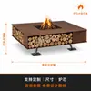 Chimenea exterior con fuego real para calefacción, gas natural, adecuada para casas de huéspedes, hoteles, villas, decoración de patios, mesa de fuego, personalización OEM para proyectos