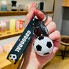Llavero con colgante de ropa de fútbol con dibujos animados de la Copa de Europa, para coche, mochila escolar para hombre, regalo pequeño para pareja, venta al por mayor