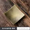 Soporte para taza estilo japonés, posavasos de té de aleación, almohadilla redonda creativa con aislamiento térmico, posavasos de cobre de imitación, alfombrilla de té kung fu vintage para ceremonia del té