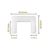 Conector oculto en forma de U para muebles de panel, gabinete, armario, herrajes para muebles, plástico, sujetador en forma de U de nailon, desmontable