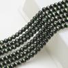 Cuentas de luz de 8 mm, cuentas de vidrio de oro cepillado negro brillante, joyería hecha a mano, pulsera, collar de cuentas, accesorios de cuentas sueltas de cristal