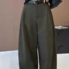 Pantalones casuales de estilo utilitario para mujer, pantalones anchos tipo globo estilo old money, pantalones geniales y elegantes