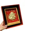 Oro Puro 999 Adornos de Enriquecimiento Rápido Nuevo Dios de la Riqueza de la Buena Suerte Set Decoración de Escritorio de Oficina Regalo de Año Nuevo