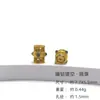 Acessórios DIY Colar Fino Banhado a Ouro Estilo Chinês Pulseira 925 Novo Estilo Chinês Furo Reto Corte Através do Corpo Acessórios Dragão Dourado