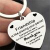 Regalo de Navidad personalizado con letras de acero inoxidable caliente transfronterizo, llavero de metal con amor para colegas y amigos al por mayor
